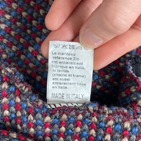 WOOL Blend Draped Oversized Tweed Laggen Look Outerwear Coat - Picture 11 of 12